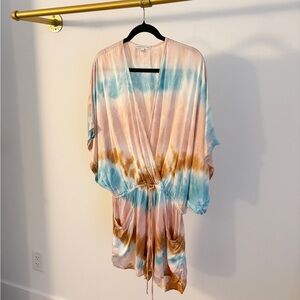YOUNG FABULOUS & BROKE Pastel Tie-Dye Top Shorts Size S